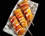 Foto langkah ke 5 dari resep Corndog Roti Tawar.