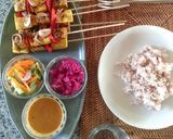 Foto langkah ke 4 dari resep Sate Tempe Tahu.