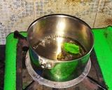 A picture of step 2 of Tulsi masala tea.