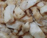 A picture of step 2 of Dragon chicken.