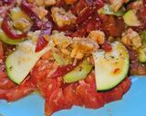 Foto del paso 5 de la receta Ensalada de tomate con aliño de gambas al ajillo