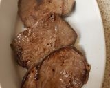 A picture of step 1 of Steak in mushroom sauce.