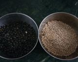 A picture of step 1 of Black Mung & Quinoa Khichdi.