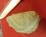 A picture of step 1 of Cabbage Miso Ramen for Diets or Late-Night Snacks.