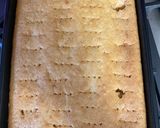 A picture of step 3 of Rasmalai Tres Leches cake.