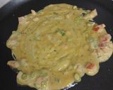 A picture of step 2 of Besan ka chilla.