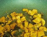 A picture of step 2 of Raw banana sabji.
