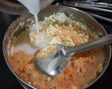 A picture of step 2 of Rice chilla.