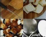 A picture of step 1 of Bread Halwa.