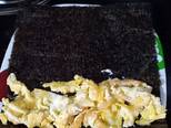 Trứng phô mai sấy cuộn rong biển keto bước làm 3 hình