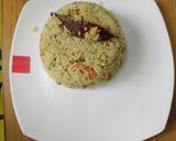 A picture of step 5 of Veg Pulao.