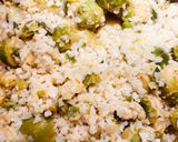 A picture of step 4 of Cheesy Cauliflower Rice.