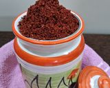 A picture of step 6 of Pickle masala.