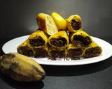 Foto langkah ke 7 dari resep Roti Tawar Gulung Isi Pisang Nangka.