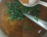 A picture of step 5 of Lucknowi kali masoor dal.