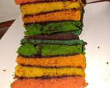 Foto langkah ke 13 dari resep Rainbow Cake tanpa SP.