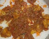 A picture of step 14 of Chicken tikka biryani.