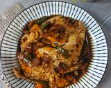 Foto langkah ke 3 dari resep Tumis Telur Ceplok Cabe Gendot.