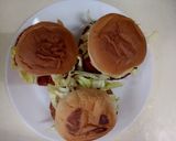 Gambar langkah 7 resipi Burger PKP 🍔.