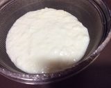 A picture of step 1 of Rose shrikhand.