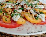 Foto del paso 6 de la receta: Ensalada de tomate, melocotón y boquerones en vinagre