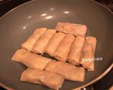 A picture of step 9 of Surf and Turf Dumpling Pancakes.