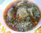 A picture of step 6 of Palak Gosht.