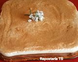 Foto del paso 9 de la receta Tarta de bizcocho con crema de chocolate y mousse de horchata