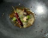 A picture of step 2 of Gathiya tameta nu shaak.