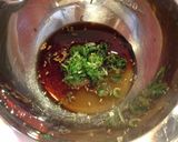 A picture of step 1 of Easy and Delicious Remake: Fried Dumplings with Sweet and Sour Scallion Sauce.