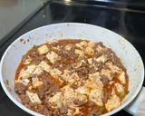 A picture of step 5 of Mapo Tofu Noodles!.