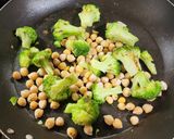 Foto del paso 2 de la receta: ✨🥗Bowl Tibio de Garbanzos y Brócoli con Huevo Dorado a la Cúrcuma y Tomates Cherry Frescos🥗✨