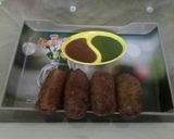 A picture of step 10 of Matar cutlet.