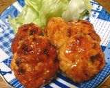 A picture of step 4 of Sweet and Savory Teriyaki Chicken Tsukune.