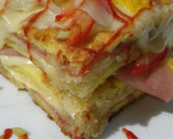 Foto del paso 12 de la receta: Tostado rústico de jamón y queso