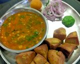 A picture of step 9 of Bafla Baati and Daal with Spinach.