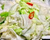 餐廳炒的高麗菜的食譜步驟2照片
