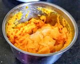A picture of step 3 of Jackfruit pakoda/bhajji.
