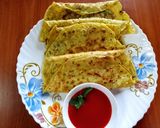 A picture of step 4 of Stuffed Indian pancakes.