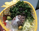 Hình bước làm 3 của món Nộm khô mực xoài xanh