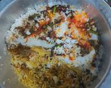 A picture of step 2 of Prawns biryani.