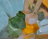 Foto langkah ke 2 dari resep Jus mangga daun mint.