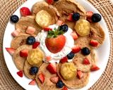 รูปขั้นตอนการทำที่ 7 ของ แพนเค้กโปรตีน สอดไส้กล้วย (สูตร Healthy)🥞🍌