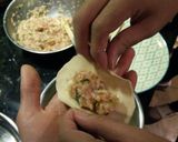 A picture of step 7 of Chinese dumplings.