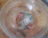 Foto del paso 1 de la receta: Bienmesabe de merluza (con adobo picante)
