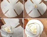 Foto del paso 4 de la receta: Rosas rellenas de queso feta 🌹