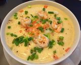 รูปขั้นตอนการทำที่ 3 ของ 🥚….ไข่ตุ๋นเด้งๆ….ใส่🍚 ข้าว 🥕แครอท 🍤 และกุ้งสับ ❤️