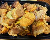 A picture of step 4 of Pancit Canton w/Crispy Pork Belly.