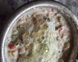 A picture of step 5 of Sooji Rava mixed vegetables dhokla.