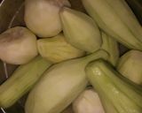 A picture of step 1 of Cucumber salad.